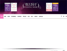 Tablet Screenshot of blushweddingmusic.com